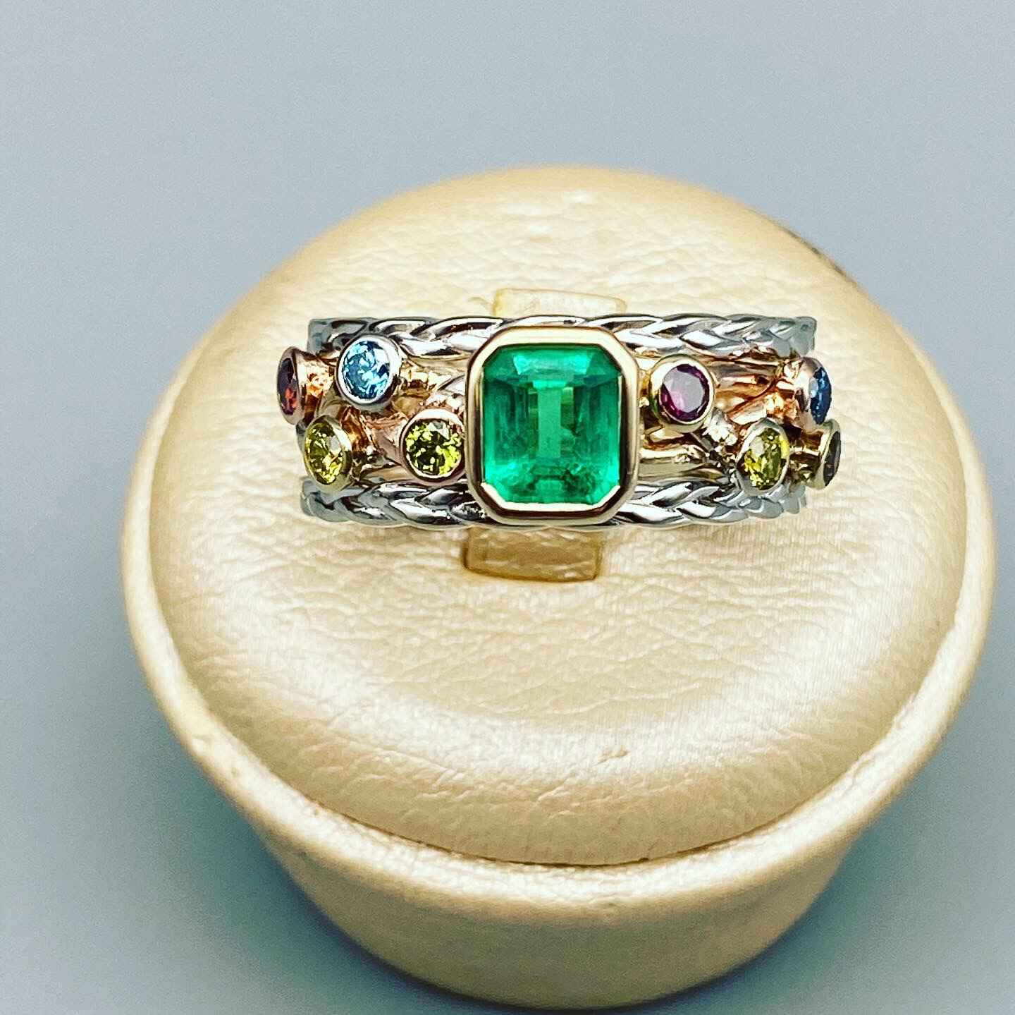 custom made jewelry jeweler of the north emerald ring
